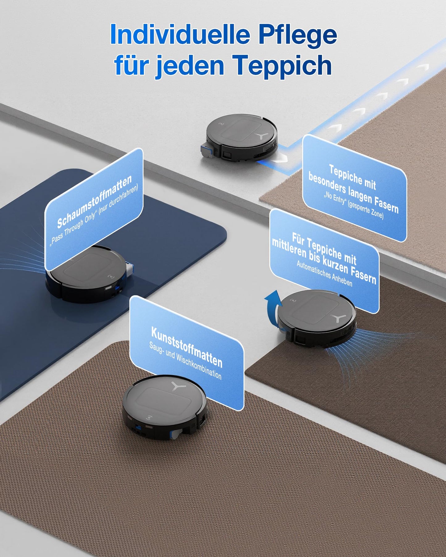 ECOVACS DEEBOT T80 Omni Saugroboter mit Wischfunktion, 18000 Pa