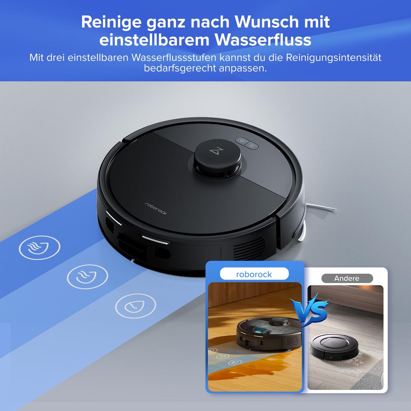 Roborock Q7 L5+ Saugroboter mit Staubentleerung, 8000 Pa Schwarz