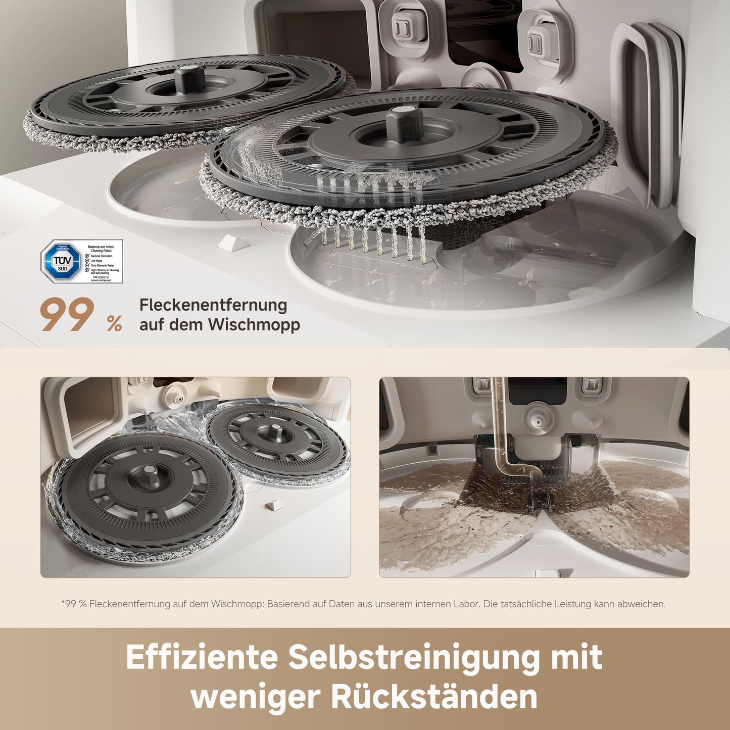 Dreame L10s Ultra Gen 3 Saugroboter mit Wischfunktion, 25000 Pa