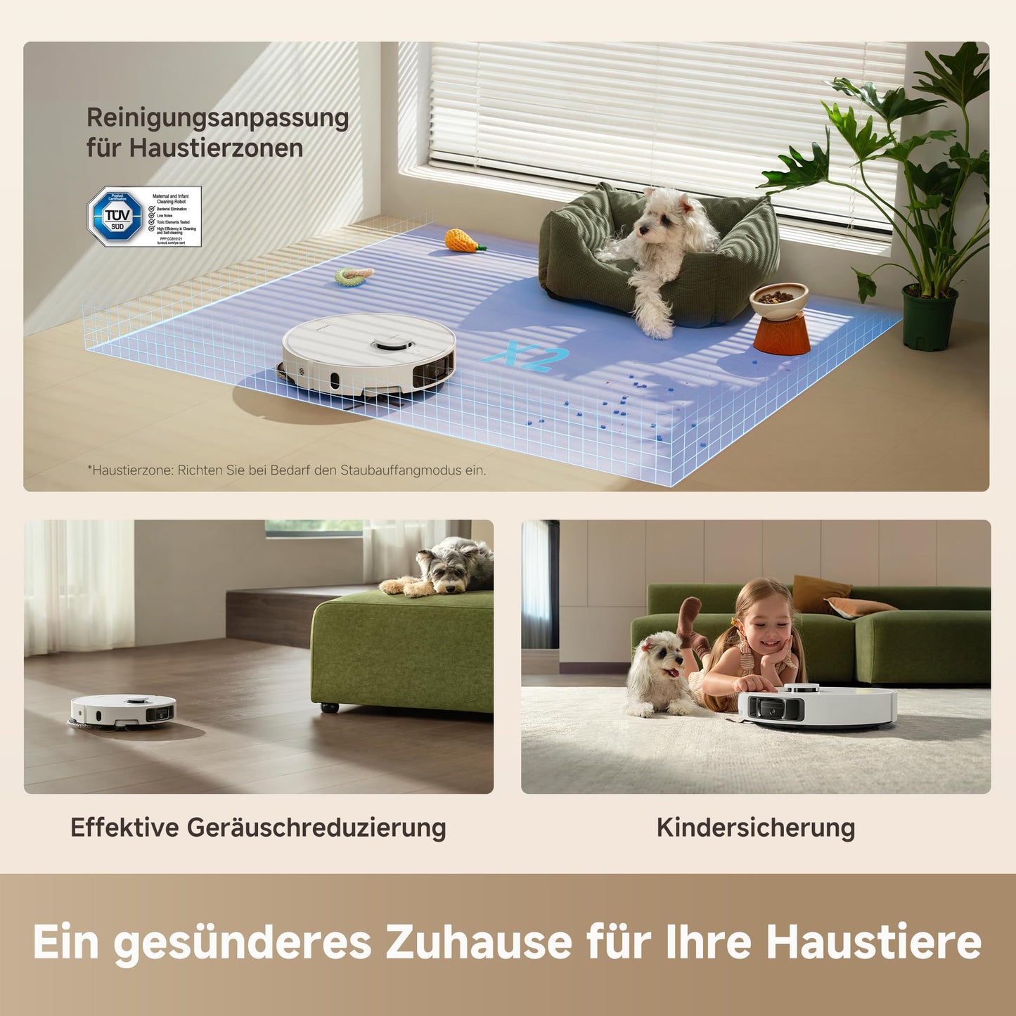 Dreame L10s Ultra Gen 3 Saugroboter mit Wischfunktion, 25000 Pa