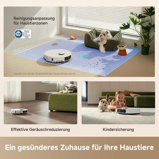 Dreame L10s Ultra Gen 3 Saugroboter mit Wischfunktion, 25000 Pa
