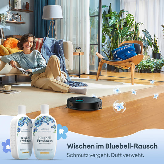 Ultenic Saugroboter mit Wischfunktion, 10000Pa mit Absaugstation